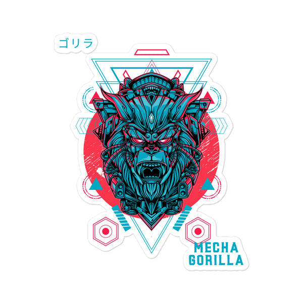 Mecha Gorilla Bubble-free stickers