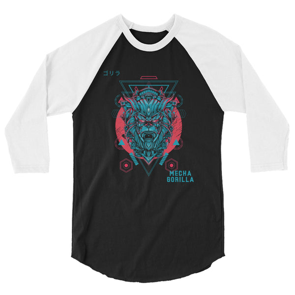 Mecha Gorilla - 3/4 sleeve raglan shirt