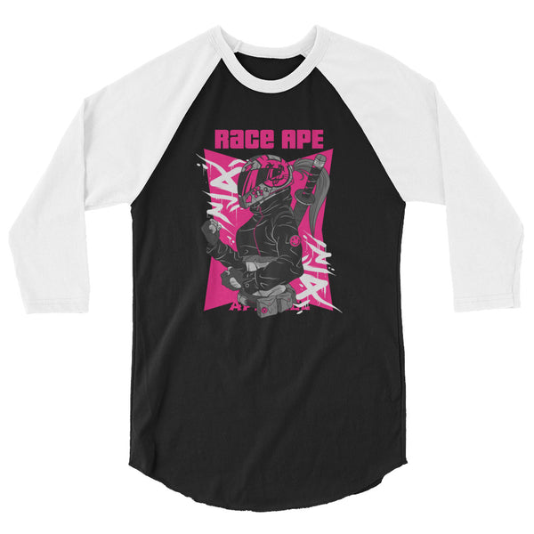 Ninja Racer 3/4 sleeve raglan shirt