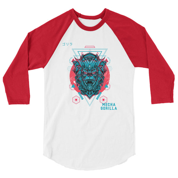 Mecha Gorilla - 3/4 sleeve raglan shirt